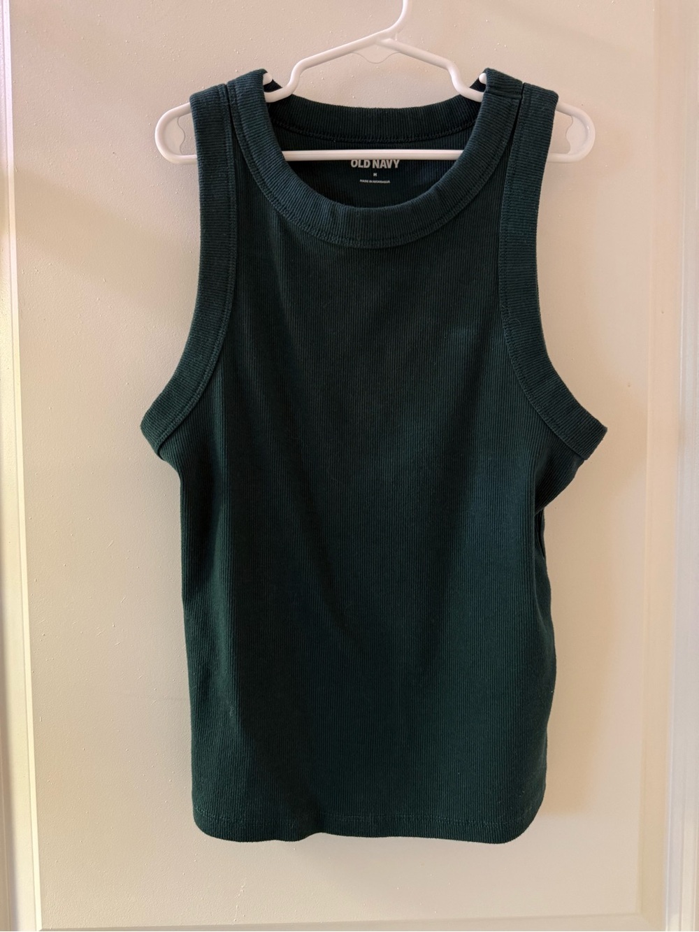 Old Navy Women's Dark Teal Ribbed Tank Top